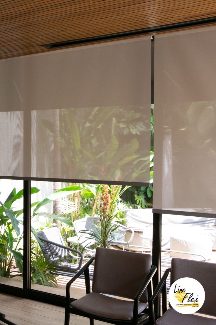 Imagem decorativa de ambiente para Cortina Rolô.