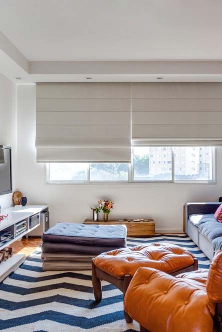 Imagem decorativa de ambiente para Cortina Romana.